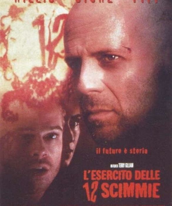 <p>Il protagonista di questo film di Terry Gilliam, ambientato in un futuro post-apocalittico e con loop temporali, &egrave; Bruce Willis. Ma Brad Pitt, particolarmente schizzato, fa un figurone.</p>
<p>&nbsp;</p>
