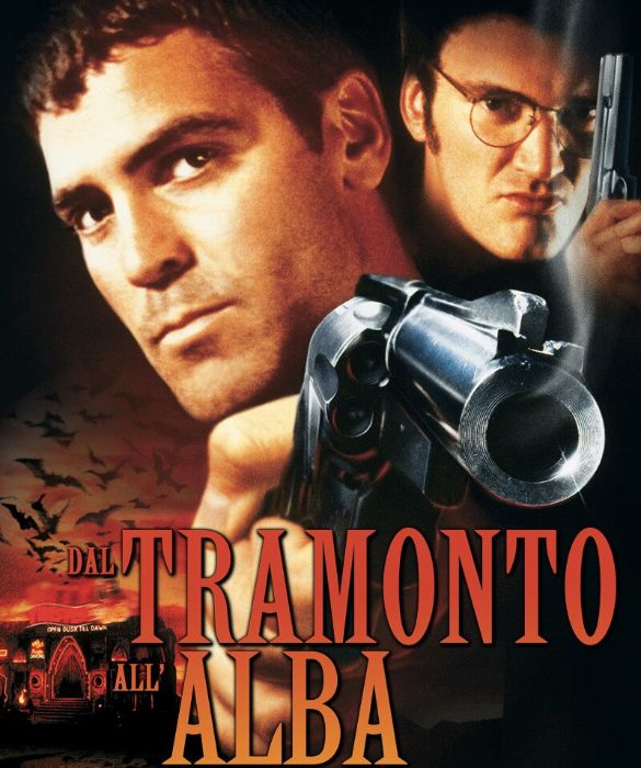 <p>Due film in uno, George Clooney e Quentin Tarantino nei panni dei fratelli Gecko, criminali in fuga verso la frontiera messicana. Tutto cambia al Titty Twister ed &egrave; bellissimo. Ci sono anche Harvey Keitel e Juliette Lewis, ma soprattutto Salma Hayek, che danza sensualmente in bikini con un pitone albino.</p>
