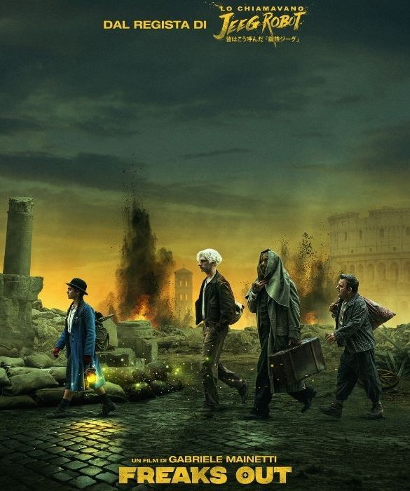 <p>Dopo il travolgente successo di Lo chiamavano Jeeg Robot, Gabriele Mainetti torna alla macchina da presa con Freaks Out: il film, ambientato nella Roma occupata dai nazisti, ha come protagonisti quattro &ldquo;fenomeni da baraccone&rdquo; che, abbandonati dal padrone del circo Israel, tentano la fuga dalla citt&agrave;.</p>
<p>&nbsp;</p>

