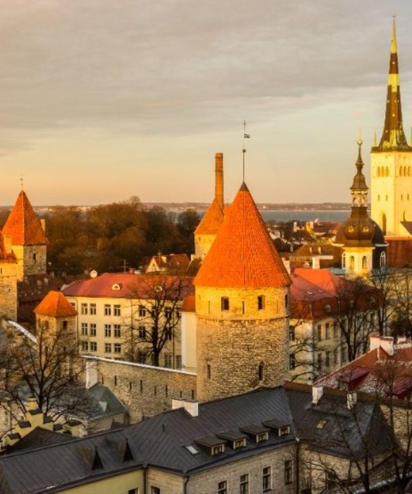 <p>Anticamente racchiusa da una cerchia muraria, di cui restano pochi tratti e diverse torri di guardia, la citt&agrave; vecchia di Tallin si estende ai piedi della collina di Toompea: un tempo fiorente citt&agrave; della Lega Anseatica, sembra uscita da una fiaba dei fratelli Grimm.</p>
