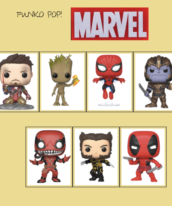 <p>Preparatevi a salvare il mondo dalle grinfie dei cattivi: vi presentiamo i Funko Pop! Marvel. I tanto amati eroi, che hanno fatto una lunga gavetta sulle pagine dei fumetti prima di approdare sul grande schermo, sono tutti presenti. Iron Man, Hulk, Thor, ma anche Thanos e Deadpool. Vi &egrave; venuta voglia di unirvi al Team Avengers?</p>

