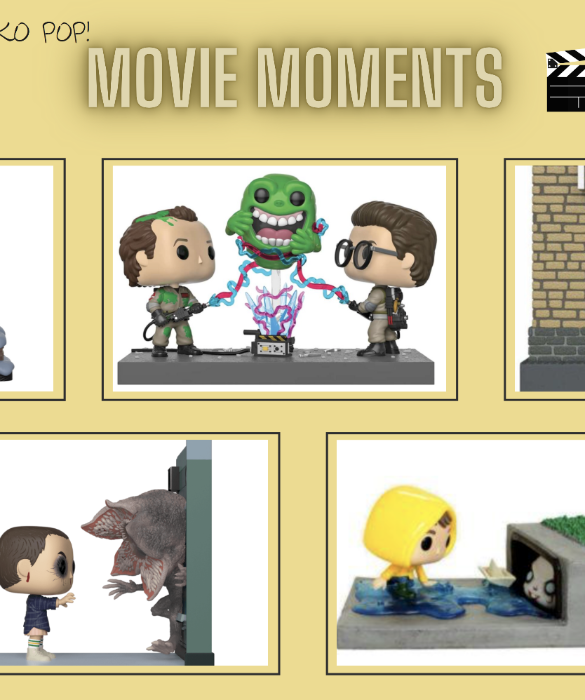 <p>I Funko Movie Moments ricreano, come facilmente intuibile dal titolo, una scena epica di vari film cult, dando vita ad un piccolo diorama con protagonisti i celebri Funko Pop! Tra questi vale la pena menzionare quello della saga Ghostbusters della sala ricevimenti del primo film, dove Venkman e Spengler catturano Slimer non senza qualche difficolt&agrave; o quello che riproduce la scena finale di Nightmare Before Christmas, il film in stop motion pi&ugrave; famoso di sempre. Menzione anche per il Funko di Undici che affronta il Demogorgone, per quello di Harry che entra per la prima volta nel muro di King&rsquo;s Cross al Binario 9 e &frac34; e infine quello che riproduce la scena in cui Georgie perde la sua barchetta di carta nel film IT.</p>
