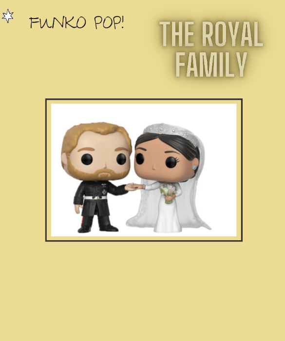 <p>Lo sappiamo tutti che la regina Elisabetta II, Kate Middleton, il Principe Harry e tutto il resto della royal family hanno centinaia di fan a corte. Sar&agrave; per questo che Funko ha deciso di realizzare vinyl figures con i volti dei reali. Un&rsquo;idea geniale: non li vedete gi&agrave; sulla vostra scrivania? Difficile dire quale sia il pi&ugrave; bello, ma di certo noi abbiamo un debole per Betty: look al neon, cappellino colorato e il suo simpatico corgi. Un capolavoro! Ma non dimentichiamo la bellissima Diana o Meghan e Harry che vengono riprodotti nell&rsquo;emozionante momento del loro matrimonio.</p>
