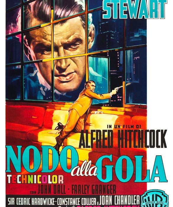 <p>Film interamente girato in piano sequenza, in realt&agrave; girato con numerosi tagli, abilmente mascherati da movimenti della macchina da presa o degli attori che vi passano davanti. Hitchcock, maestro del brivido e dell&rsquo;illusionismo.</p>
