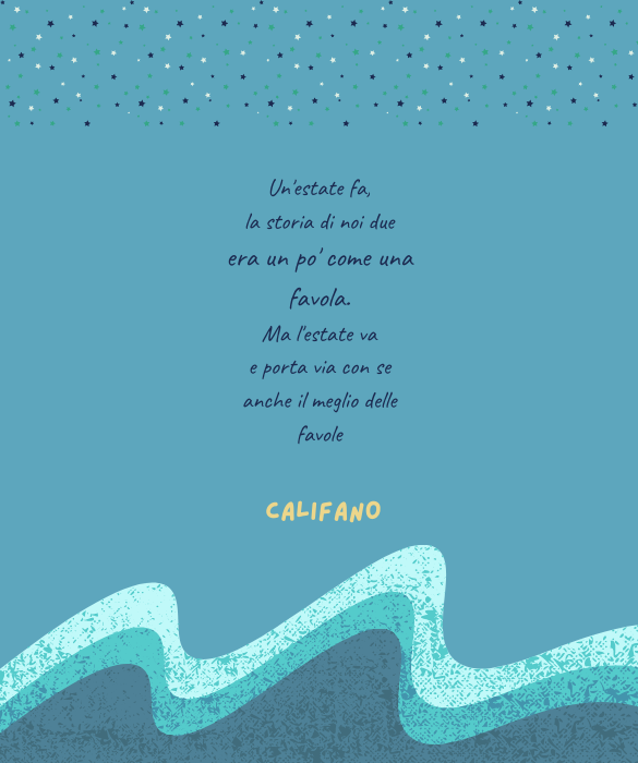 <p><em>Un'estate fa</em>&nbsp;&egrave; la versione italiana di&nbsp;Une belle histoire, canzone scritta e interpretata da&nbsp;Michel Fugain, con testo italiano di&nbsp;Franco Califano, incisa da lui stesso anche in italiano. I&nbsp;primi a cantarla furono gli Homo Sapiens, nel 1972.</p>
