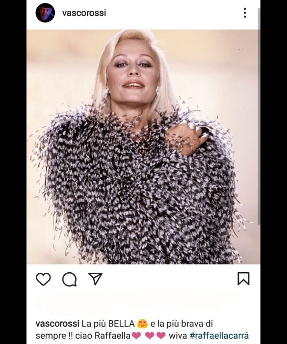 <p>Anche <strong>Vasco</strong> ha voluto rendere omaggio alla &ldquo;Pi&ugrave; bella e la pi&ugrave; brava di sempre&rdquo;, con un post sui suoi profili social.</p>
