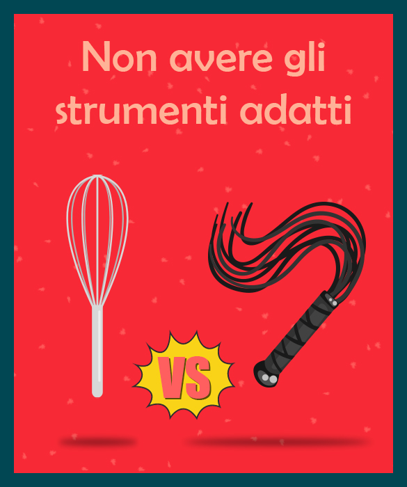 <p>Avete mai visto <strong>fare la calce a un operaio senza la cazzuola</strong>? Avete mai visto <strong>un medico auscultare le spalle di un paziente con un bicchiere</strong>? Allora perch&eacute; pensate che si possa fare una<strong> crema pasticcera senza termometro </strong>o un pan di Spagna montato con la forchetta? Munitevi, prima di iniziare una ricetta, di tutto l&rsquo;occorrente, perch&eacute; il problema non sta nella ricetta, sta nell&rsquo;esecuzione.</p>
