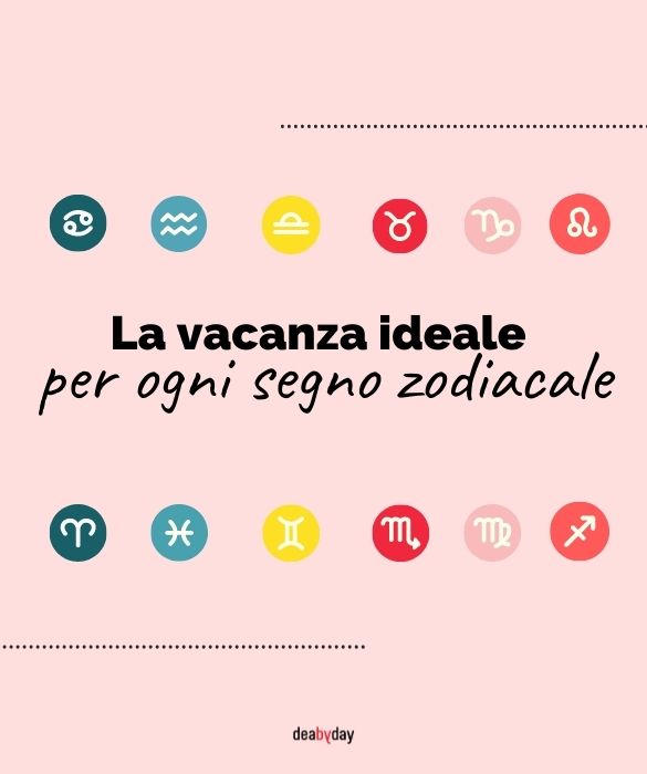 <p>C'&egrave; chi si accontenta di una spiaggia, un fal&ograve; e baci sotto le stelle, chi preferisce le vacanze in famiglia col profumo di caff&egrave; la mattina e chi invece si fionda negli hotel extralusso. Scopri come vivono l'estate 2021 tutti i segni dello Zodiaco!</p>
