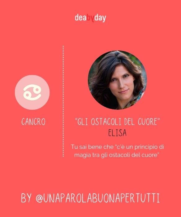 <p>Tu sai bene che &ldquo;c&rsquo;&egrave; un principio di magia tra gli ostacoli del cuore&rdquo;.</p>
