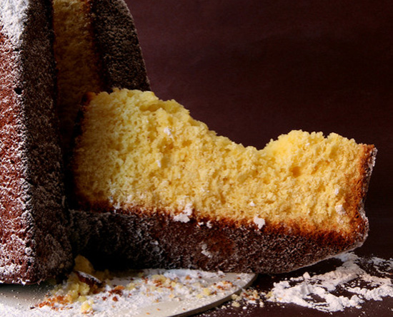 pandoro farcito con panna e caffè