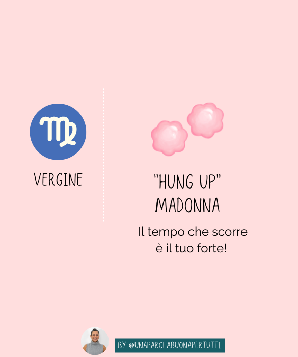 <p><em>Hung up</em>&nbsp;di <strong>Madonna</strong>, il <strong>tempo</strong> che scorre &egrave; il tuo forte!</p>
