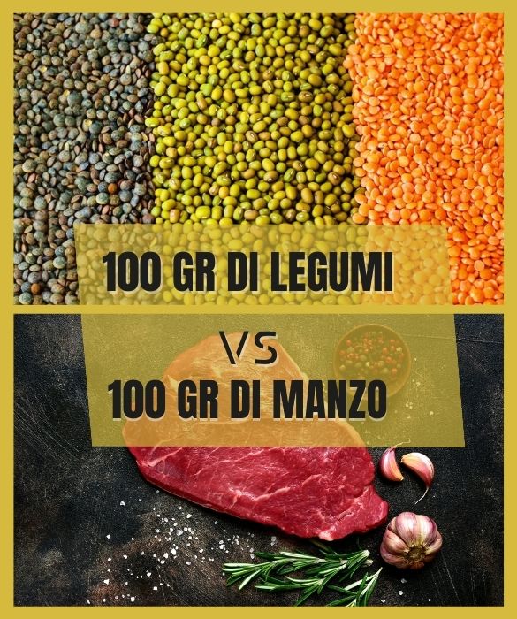 <p>Per un etto di carne bovina si sprecano 1.500 litri d&rsquo;acqua e si emettono in atmosfera fino a 6 kg di CO2<br />
Per un etto di piselli&nbsp;405 litri d&rsquo;acqua e 90 grammi di CO2</p>
