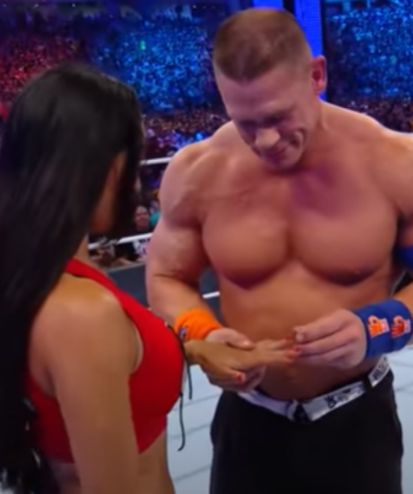 <p>Indimenticabile la proposta di matrimonio (con annesso discorso) da parte di John Cena alla collega Nikki Bella. Il wrestler si &egrave; inginocchiato sul ring e ha tirato fuori un vistoso diamante, esclamando queste parole: &laquo;Ho aspettato cos&igrave; tanto per chiedertelo. Stephanie Nicole Garcia-Colace, vuoi sposarmi?&raquo;.</p>
