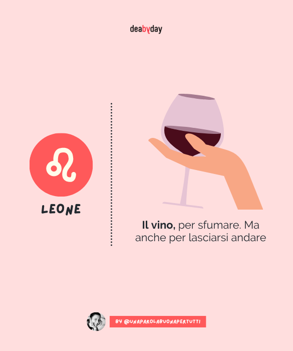 <p>Il vino, per sfumare. Ma anche per lasciarsi andare.&nbsp;</p>
