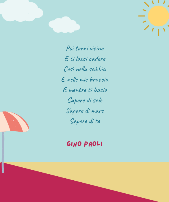 <p>Nel lontano 1963 Gino Paoli scriveva <em>Sapore di sale</em> che dietro la sua musicalit&agrave; leggera e spensierata cela la&nbsp;storia di un amore proibito, intenso e conflittuale.</p>
